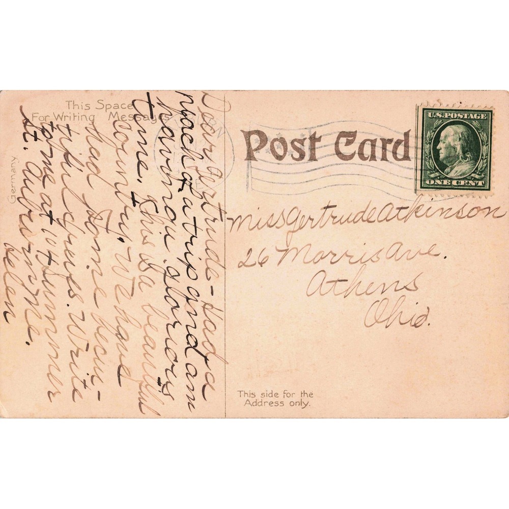 Auburn Maine ME Postcard Salmon Point Lake View Landscape c1910 Antique - Picture 2 of 2